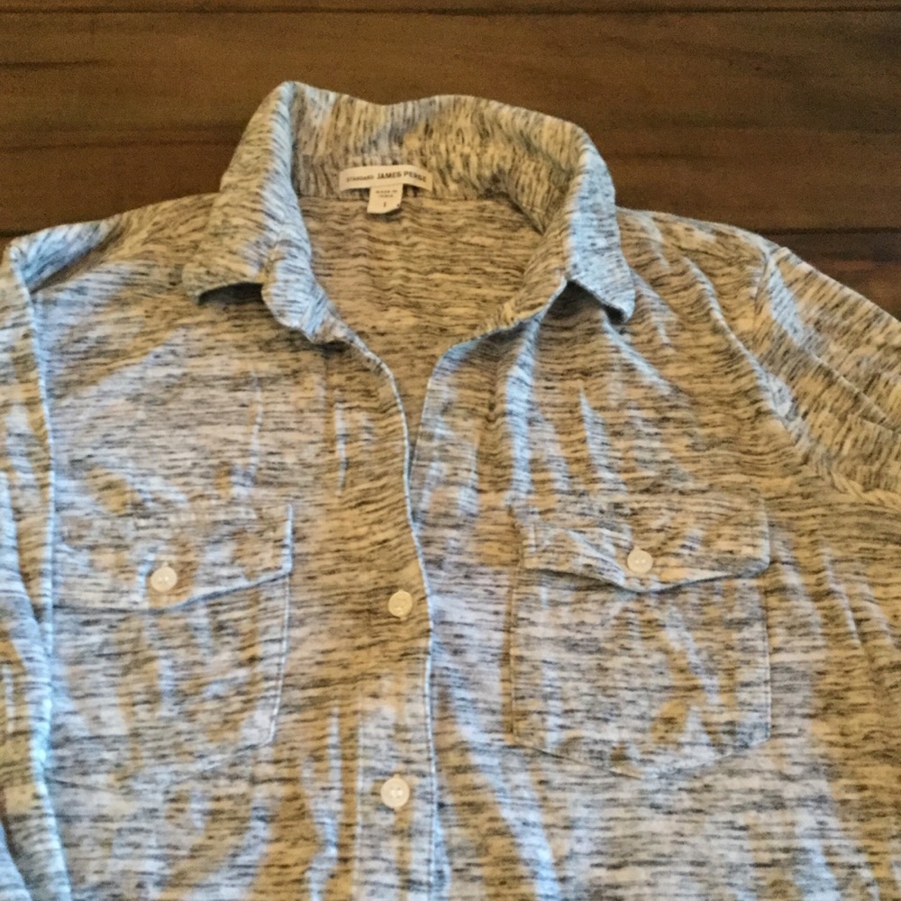 James Perse Button Double Pocket Top - image 1